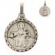 Medaille Scapulier - 14 mm - Metaal Verzilverd 
