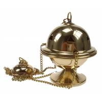 Brûle-encens - H 10 cm - Laiton