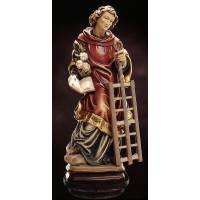 Houtsnijwerk H Laurentius 30 Cm Gekleurd 
