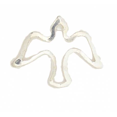 Pin Duif Metaal vernikkeld 