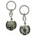 Porte-Clefs Ste Rita / St Christophe 80 X 30 Mm