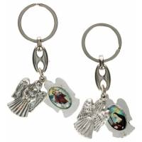 Porte-Clefs Ange Ste Rita / St Christophe 90 X 20 Mm