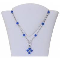 Collier-Dizaine Agathe Bleue 8Mm