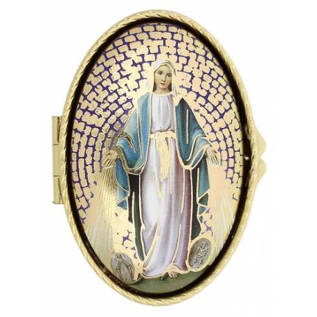 Boîte à Pilules - Miraculeuse - Mosaïque - Ov70 X 45 mm