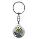 Sleutelhanger - H Kristoffel - 30 mm - Email multicolor 