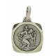 Medaille H Kristoffel - 12 X 12 mm - Metaal Verzilverd 