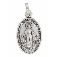 Medaille Wonderbare - 19 X 14 mm - Metaal Verzilverd 