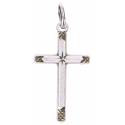 Croix 22 X 14 mm - Métal Argenté