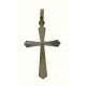 Croix - 23 mm - Métal argenté