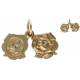 Medaille H Rita / H Antonius - 13 mm - Metaal Verguld 