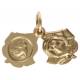 Medaille H Rita / H Antonius - 13 mm - Metaal Verguld 
