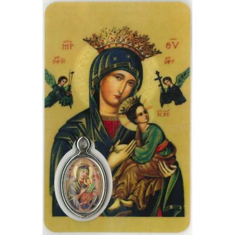 Carte-Méd-Prière - Vierge du Perpétuel Secours - FR