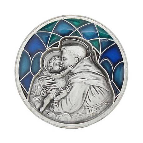 Automagneet - H Antonius - 30 mm - Email Blauw 