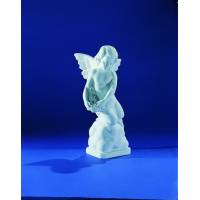 Ange - 38 cm - "Marbre" Blanc