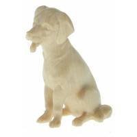 Chien pour personnages de crèche de 17 cm bois naturel