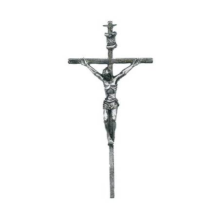 Kruisbeeld 11 cm Metaal Vernikkeld 