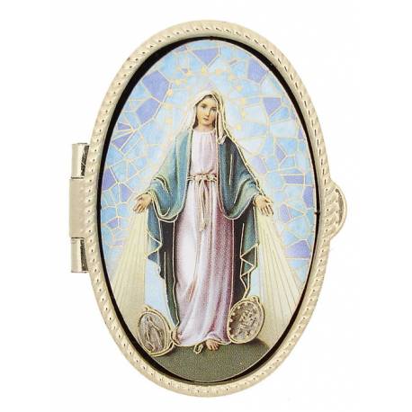 Boîte à Pilules - Miraculeuse - Mosaïque - OV 52 X 36 mm