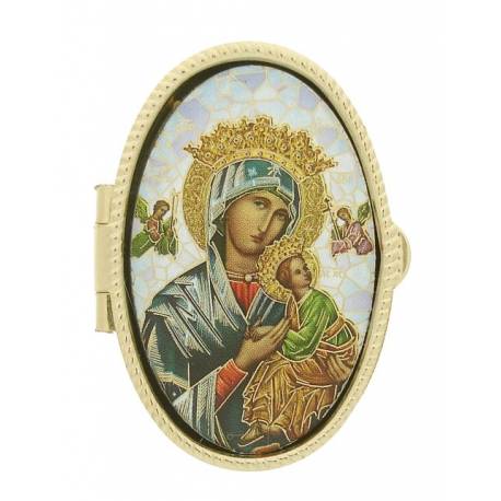 Pillendoosje - Altijddur. Bijst. - Mozaiek - Ov 52 X 36 mm 