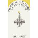 Croix Argent Rhodié Jerusalem - 16 X 16 mm
