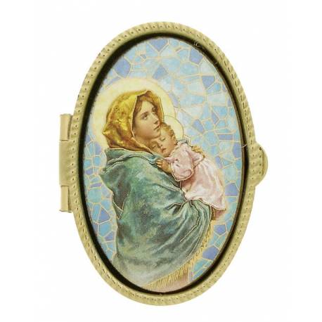 Pillendoosje - Ferruzzi - Mozaiek - Ov52x36mm 