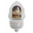 Bénitier - Appar Lourdes - Porcelaine 16 x 9 cm