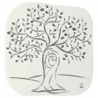 Kader 10 X 10 cm - Boom met H Familie 