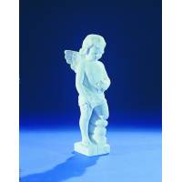 Ange - 30 cm - "Marbre" Blanc