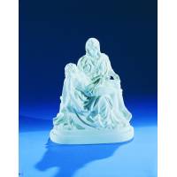 Pieta - 21 cm - "Marbre" Blanc 