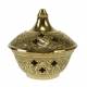 Wierookbrander - H 7 cm - Verguld messing 