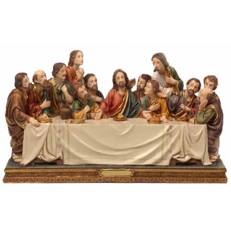 Statue 38 X 13 cm - Dernière Cène - Ht 21 cm
