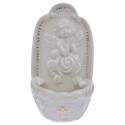 Wijwatervat - Engel biddend - 13 X 7 cm - Porselein 