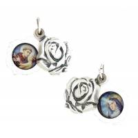 Médaille Rose Double - St Antoine / Ste Rita