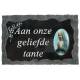 Grafplaat 9x14 Aan Onze Geliefde Tante 