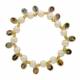 Bracelet s/élastique - 14 médailles - blanc