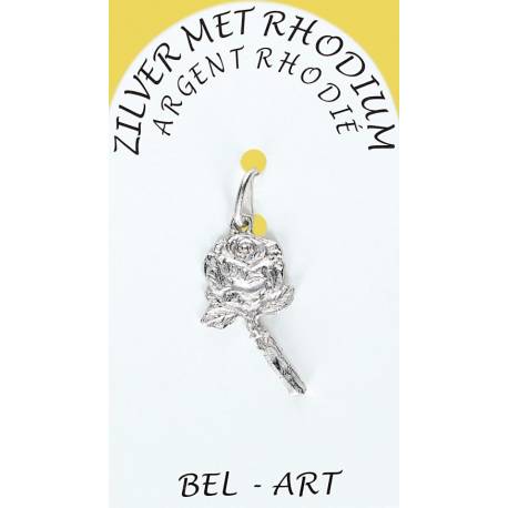 Médaille Argent Rhodié - Ste Rita Rose