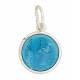 Médaille Ste Rita - Email bleu