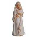 Statue 20 cm - Vierge et enfant - Ton blanc