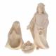 Ste Famille pour personnages de crèche de 16 cm bois naturel