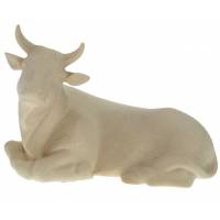 Boeuf pour personnages de crèche de 16 cm bois naturel