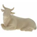 Boeuf pour personnages de crèche de 16 cm bois naturel