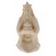 Roi A Genoux pour personnages de crèche de 16 cm bois naturel