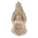 Roi A Genoux pour personnages de crèche de 16 cm bois naturel