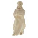 Berger En Priere pour personnages de crèche de 16 cm bois naturel