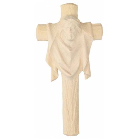 Croix Murale Bois Sculpté 11 Cm Naturel