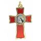 Croix de la Paix Ste Rita - Email Rouge