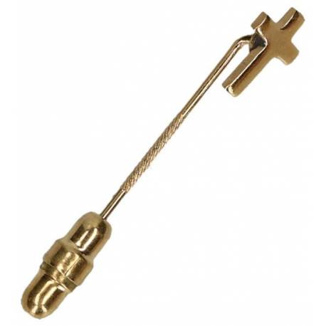Priesterkruisje Verguld - 11 x 7 mm Speld 