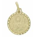 Medaille H. Rita - 14 mm - Metaal Verguld 