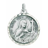Medaille 23 mm - H Rita - Metaal Verzilverd 