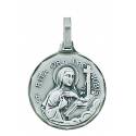 Medaille H. Rita - 16 mm - Metaal Verzilverd 