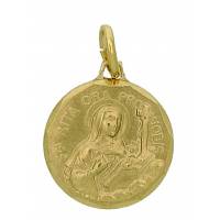 Medaille H. Rita - 16 mm - Metaal Verguld 